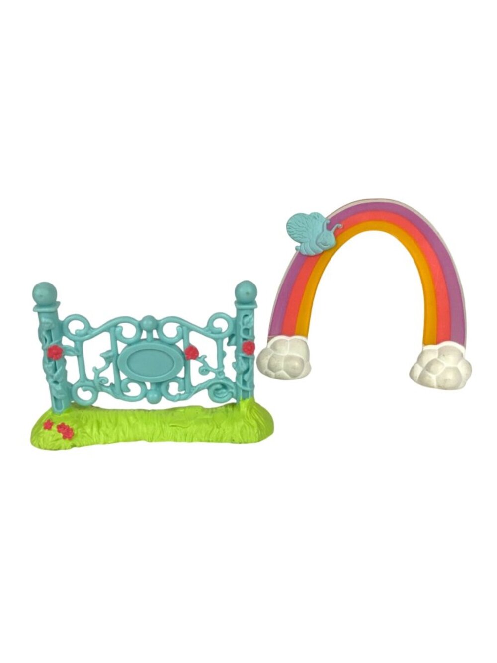 My Little Pony G2 Magic Motion Sundance Fence and Rainbow Arch with Bee
